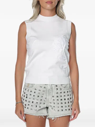 Ted Baker Nyeli Organza Applique Top In White