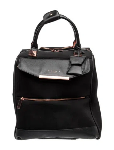 Pre-owned Ted Baker Nylon Backpack In Black