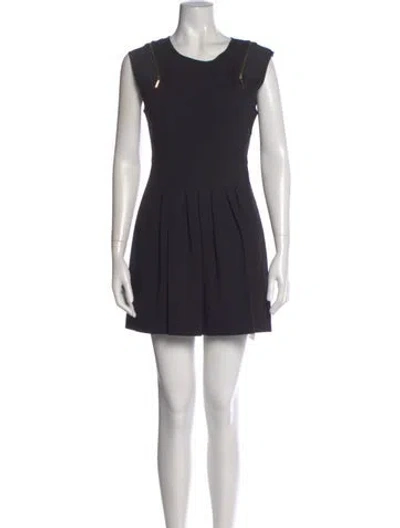 Pre-owned Ted Baker Nylon Mini Dress In Black