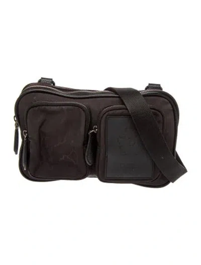 Pre-owned Ted Baker Nylon Shoulder Bag In Black
