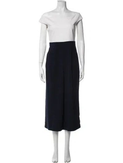 Pre-owned Ted Baker Off-the-shoulder Jumpsuit In Black