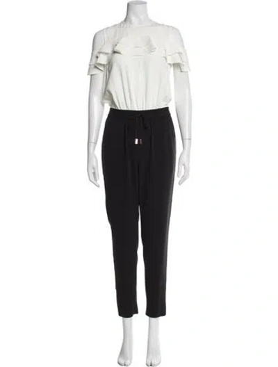 Pre-owned Ted Baker Off-the-shoulder Jumpsuit W/ Tags In Neutrals