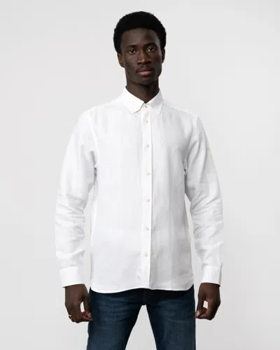 Ted Baker Ognon Mens Long Sleeve Cotton Lyocell Script Shirt