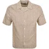 Ted Baker Oise Short Sleeved Shirt Brown