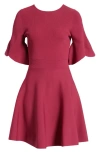 Ted Baker Olivia Rib Fit & Flare Dress In Purple