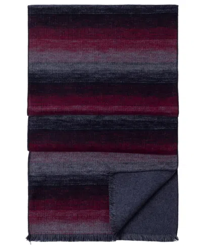 Ted Baker Ombre Stripe Silk Fringed Wrap Scarf In Multi