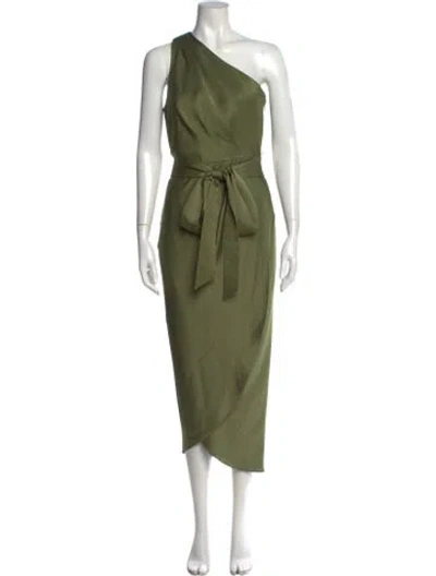 Pre-owned Ted Baker One-shoulder Midi Length Dress
