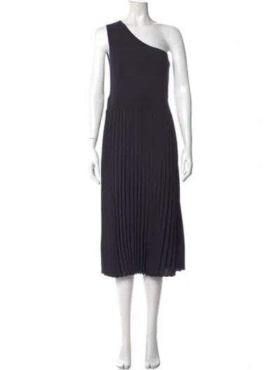 Pre-owned Ted Baker One-shoulder Midi Length Dress W/ Tags In Blue