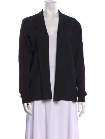 Pre-owned Ted Baker Open Front Sweater In Black