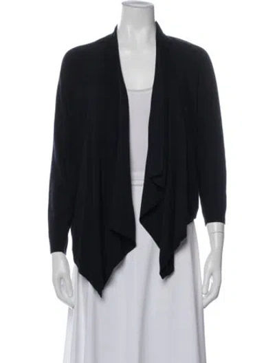 Pre-owned Ted Baker Open Front Sweater In Black