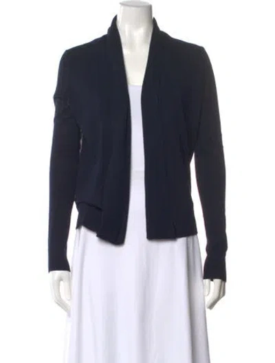 Pre-owned Ted Baker Open Front Sweater In Blue