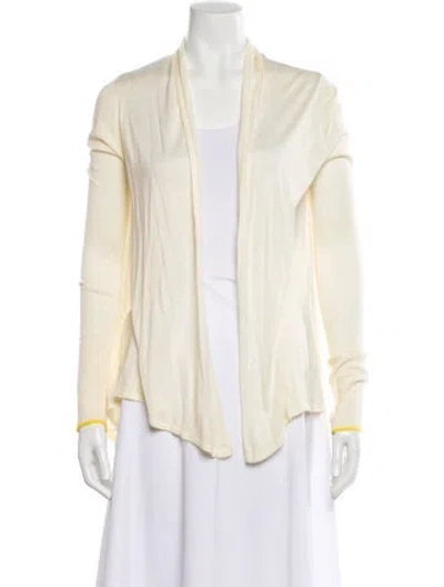 Pre-owned Ted Baker Open Front Sweater In Neutral
