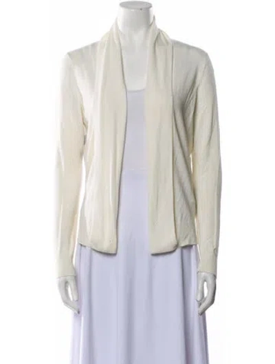 Pre-owned Ted Baker Open Front Sweater In Neutral