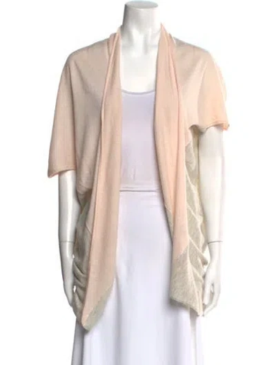 Pre-owned Ted Baker Open Front Sweater In Neutral