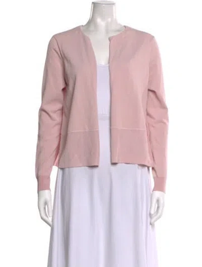 Pre-owned Ted Baker Open Front Sweater In Pink