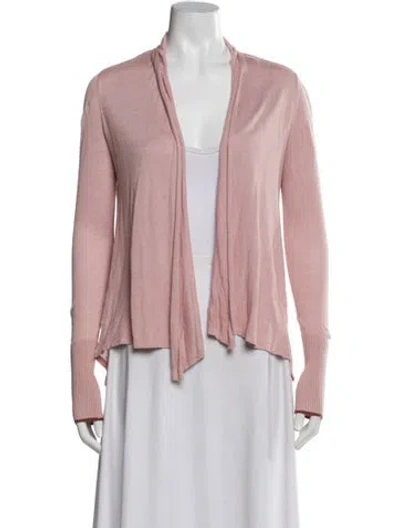 Pre-owned Ted Baker Open Front Sweater In Pink