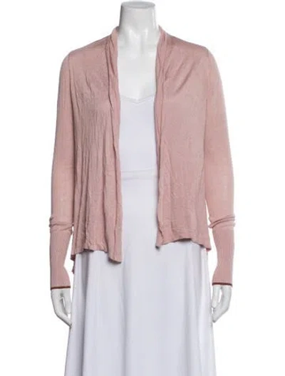 Pre-owned Ted Baker Open Front Sweater In Pink