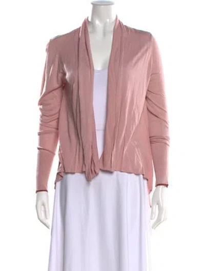 Pre-owned Ted Baker Open Front Sweater W/ Tags In Pink