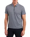Ted Baker Ounslo Zip Polo T Shirt Blue In Blue