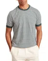 Ted Baker Ourme Classic Stripe Cotton Tee In Green
