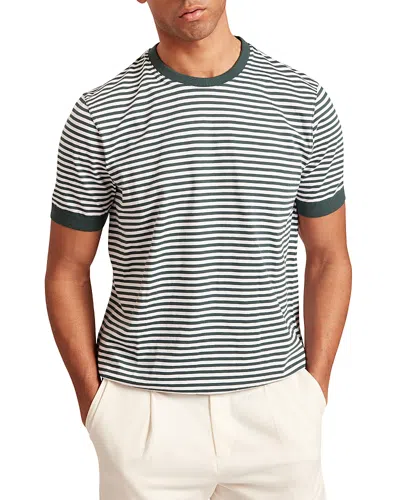 Ted Baker Ourme Classic Stripe Cotton Tee In Green
