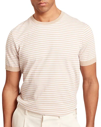 Ted Baker Ourme Classic Stripe Cotton Tee In Neutral