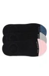 Ted Baker Pack Of 3 No Show Socks In Black