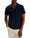 Ted Baker Paisel Piped Cotton Polo In Navy
