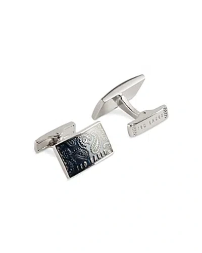 TED BAKER PAISLEY PRINT CUFF LINKS