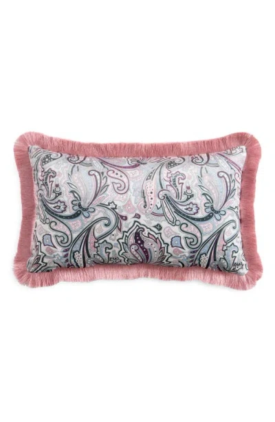 Ted Baker Paisley Velvet Accent Pillow In Pink