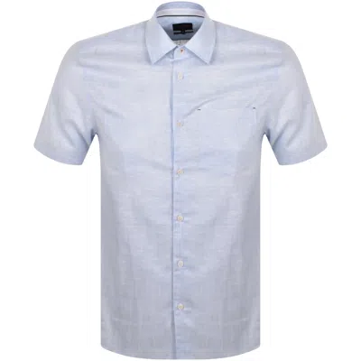 Ted Baker Palomas Short Sleeved Shirt Blue