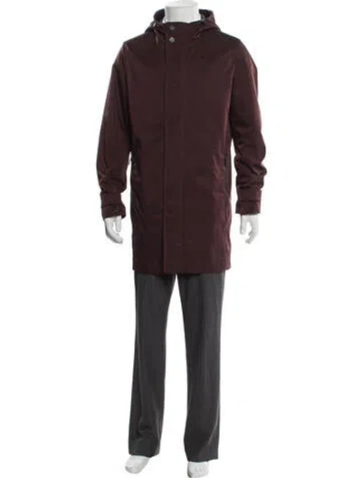 Pre-owned Ted Baker Parka In Burgundy