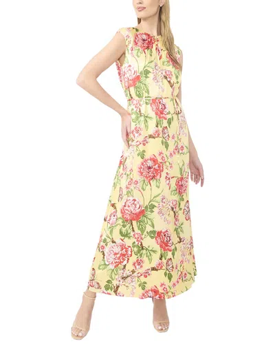 Ted Baker Parker Gathered Neck Maxi Dress In Yellow
