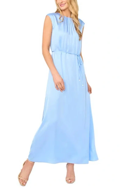 Ted Baker Parker Gathered Neck Maxi Dress In Blue