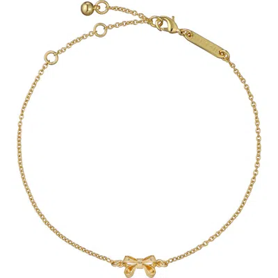 Ted Baker Parsa Petite Bow Bracelet In Gold Tone