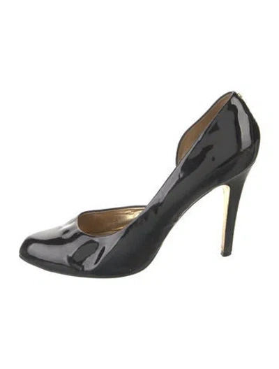 Pre-owned Ted Baker Patent Leather D'orsay Pumps In Black