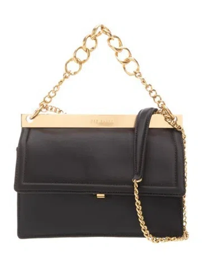Pre-owned Ted Baker Patent Leather Evening Bag In Black