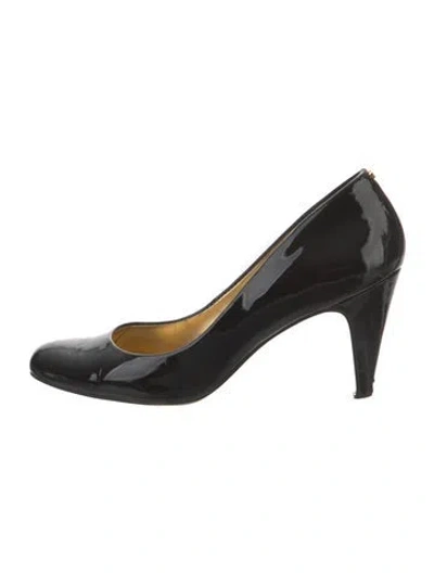 Pre-owned Ted Baker Patent Leather Pumps In Black
