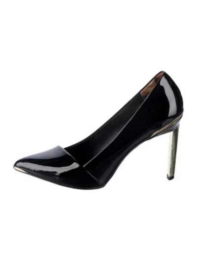Pre-owned Ted Baker Patent Leather Pumps In Black