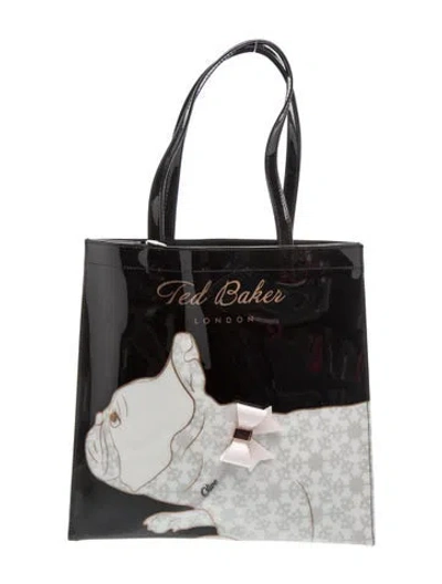 Pre-owned Ted Baker Patent Leather Tote In Multi