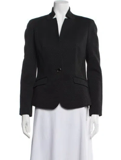 Pre-owned Ted Baker Patterned Blazer In Black