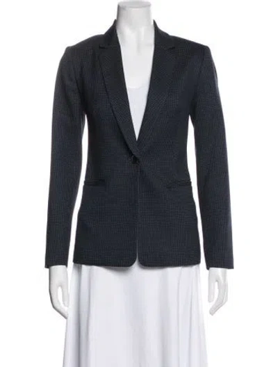 Pre-owned Ted Baker Patterned Blazer In Blue