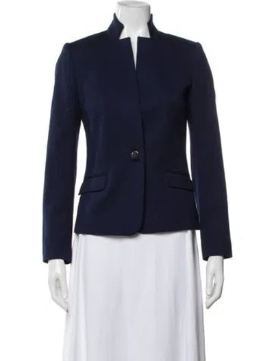 Pre-owned Ted Baker Patterned Blazer In Blue