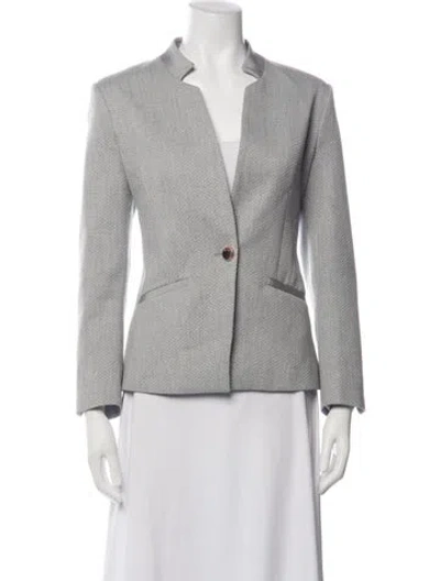 Pre-owned Ted Baker Patterned Blazer W/ Tags In Grey