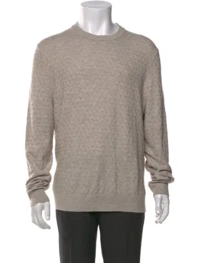 Pre-owned Ted Baker Patterned Crew Neck Pullover In Neutral