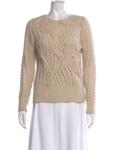 Pre-owned Ted Baker Patterned Crew Neck Sweater In Neutrals