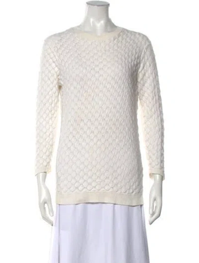 Pre-owned Ted Baker Patterned Crew Neck Sweater In Neutrals