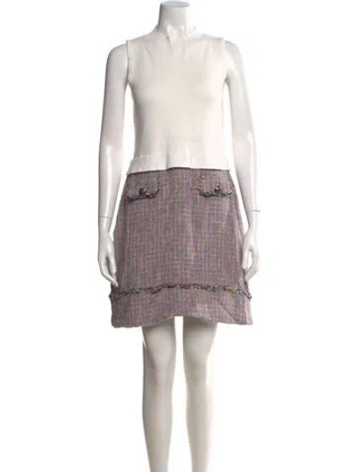 Pre-owned Ted Baker Patterned Mini Dress In Multi