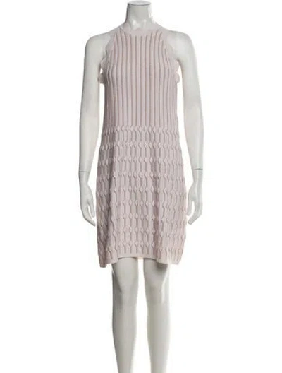 Pre-owned Ted Baker Patterned Mini Dress In Pink