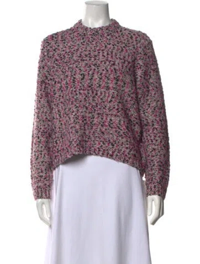 Pre-owned Ted Baker Patterned Mock Neck Sweater In Multicolor